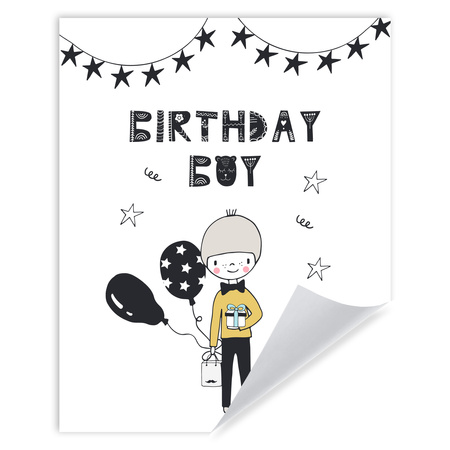 Birthday poster Birthday guy 40X50 cm