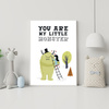 Children's poster You are my little monster 24X30 cm