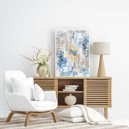 Poster Abstract_6 24X30 cm + gray stone frame