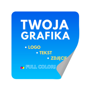 STICKERS with LOGO Square with print Waterproof Text Photo 10x10 cm