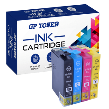 Inks for EPSON 502XL XP-5100 WF-2800 WF-2860 - GP-E502XL CMYK Set