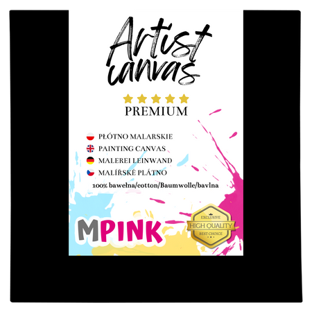 Painting canvas 30x30 cm Black canvas Ideal for painting