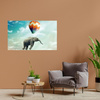 Canvas Print Abstract Flying Elephant Art 100x80 cm