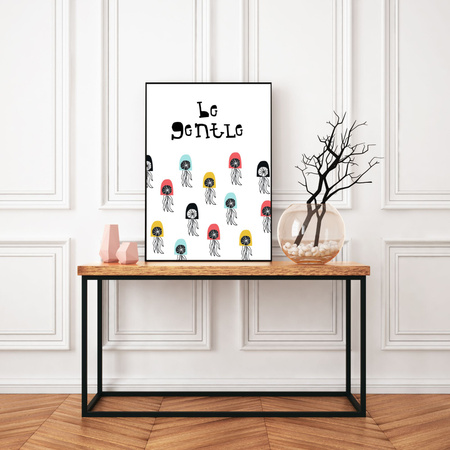 Children's poster Le gentle 40X50 cm + gold frame