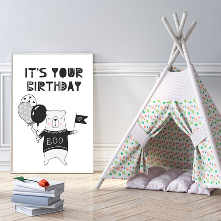 It's your birthday Poster 40X50 cm + silver frame