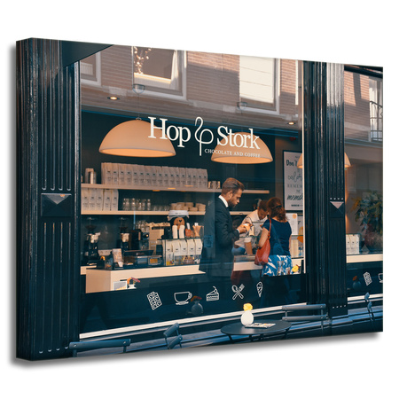 Canvas Print Architecture Cafe 40x30 cm