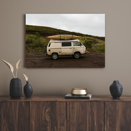 Canvas Print Vintage Camper 40x30 cm