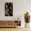Canvas Print Woman Fingers Golden Spots Art 80x120 cm