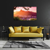 Canvas Print Old Photography City Sunset 100x80 cm