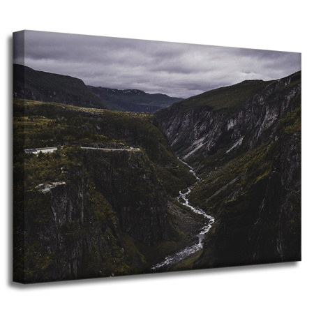 Canvas Print Nature Mountain Stream 40x30 cm