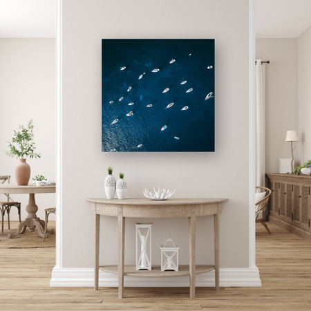 Canvas Print Nature Ships Boats Sea Ocean 90x90