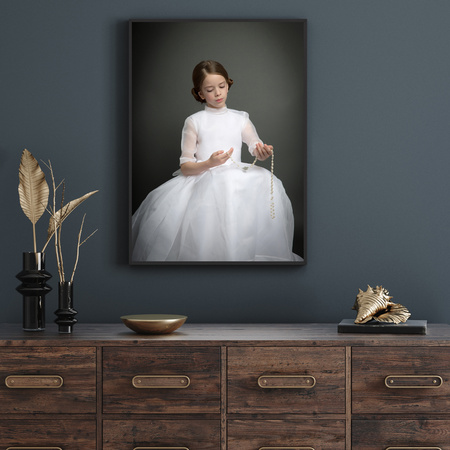 Your photo as a poster + black frame 24x30 cm