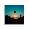 Canvas Print Nature Twilight Balloon 40x40 cm