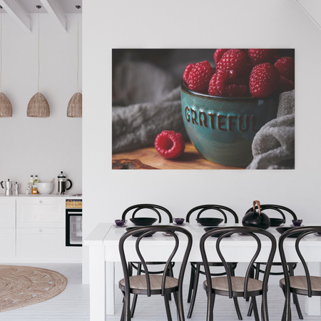 Canvas print Raspberry Kitchen 100x80 cm