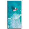 Canvas Print Sailboat Waves Sand Shore 60x120 cm