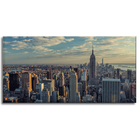 Canvas Print Architecture Sunset Manhattan 120X60 cm
