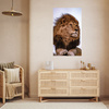 Canvas Print Head Lion Mane Wildness 80x120 cm