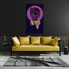 Canvas Print Purple Flower Girl Colors 80x120 cm