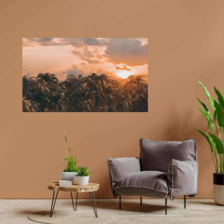 Canvas Print Trees Sunset Clouds Sky 120x80 cm