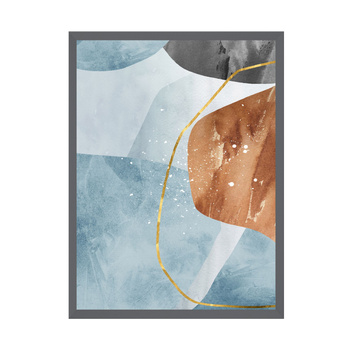 Poster Abstract 30X40 cm + gray stone frame