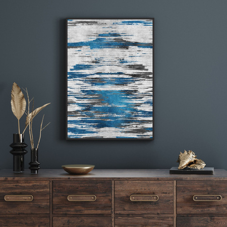 Poster Abstract_8 21X29.7 cm + gray stone frame