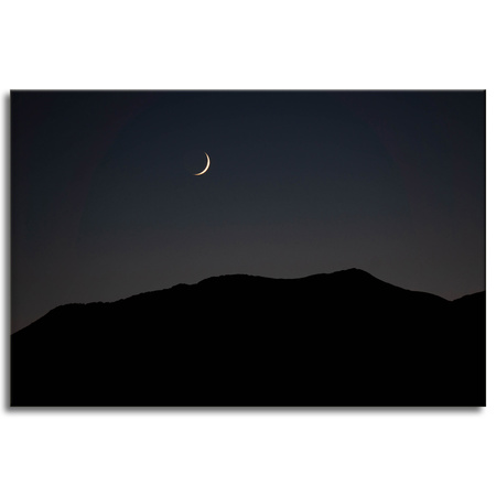 Canvas Print Nature Night Dark Moon Mountains 90x60