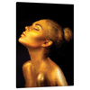 Canvas Print Golden Woman Art Face 80x120 cm