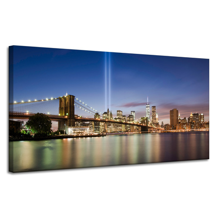 Canvas Print Architecture Brooklyn Bridge 120X60 cm