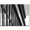 Canvas Print Black and White Modern Building 40x30 cm