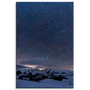 Canvas Print Space Nature Mountains in Snow 80x120