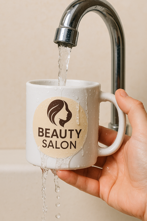 STICKERS with LOGO Square with print Waterproof Text Photo 60x60 mm