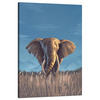 Canvas Painting Oil Style Gray Big Elephant 80x120 cm