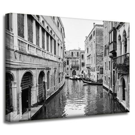 Canvas Print Architecture Venice Black and White 40X30 cm