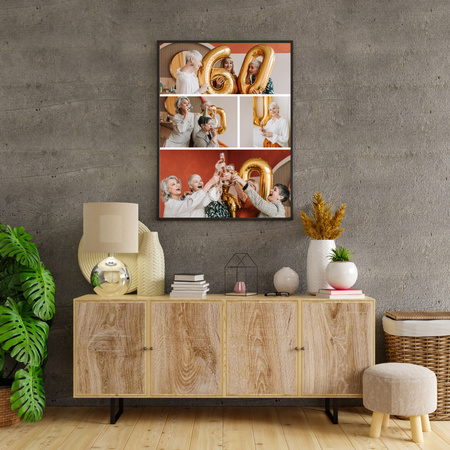 Your photo as a poster + silver frame 40x50 cm