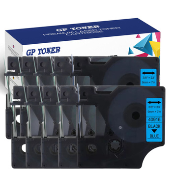 10X tape DYMO D1 9 mm 7 m blue-black GP-DY40916 x10