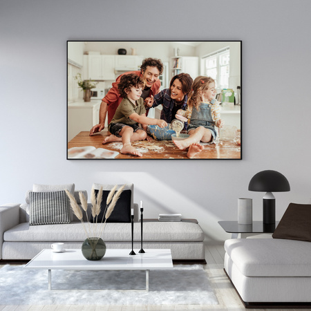 Your photo as a poster + yellow frame 30x24 cm