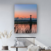 Canvas Print Windmill Sky Nature Sunset Lake Grass 80x120