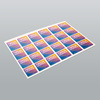 STICKERS with LOGO Square with print Waterproof Text Photo 40x40 mm