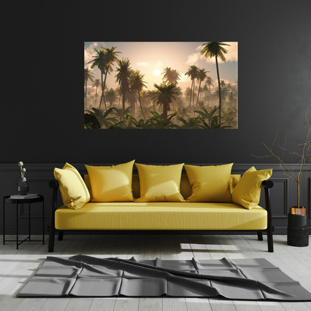 Canvas Print Sunset Palm Trees Nature 120x80 cm