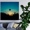 Canvas Print Nature Twilight Balloon 40x40 cm