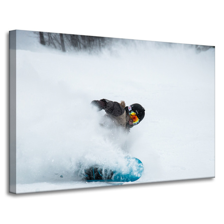 Canvas Print Snowboard Snow Winter 90x60