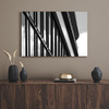 Canvas Print Black and White Modern Building 40x30 cm