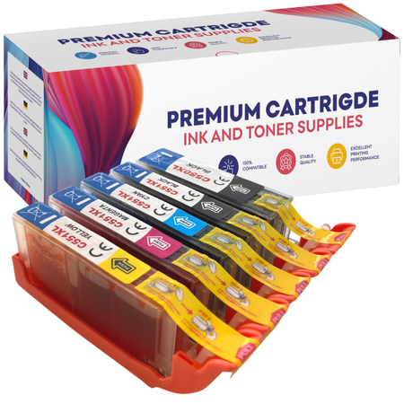5x Compatible Ink Cartridge Canon PGI-550 XL CLI-551 XL IP7250, MG5450, MG5550, MG6350, MX725, MX925 - GP-C550CMYK PREMIUM KIT