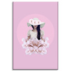 Canvas Print Spring Flowers Girl White Roses 80x120 cm