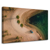 Canvas Print Car Sand Trees Water Summer 90x60