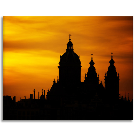 Canvas Print Architecture Rome Sunset 100X80 cm