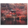Canvas Print Trees Colorful Japanese Style Peace 100x80 cm
