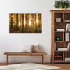 Canvas Print Sun Rays Forest Trees 80x40 cm