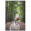 Canvas Print Youth Bike in the Forest 80x120
