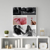 Your photo as a WIZARD poster 21x29,7 cm + grey photo frame